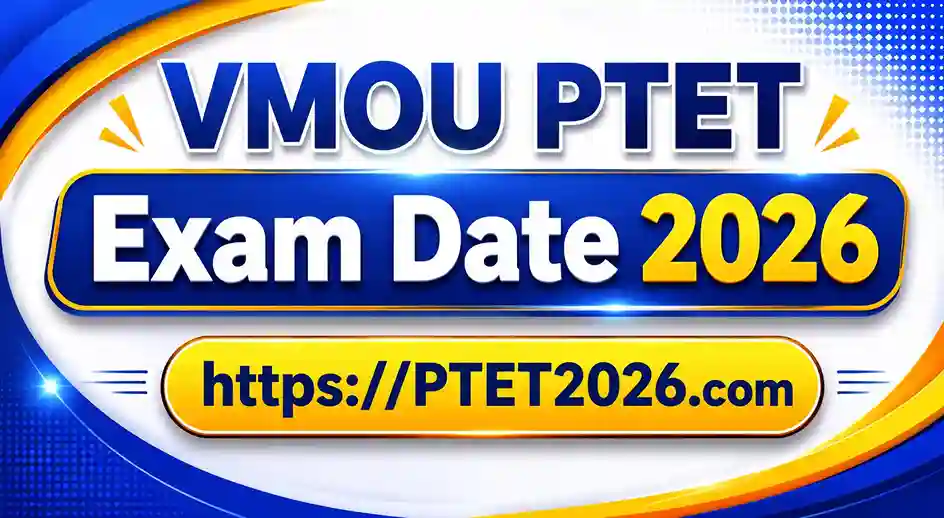 Rajasthan PTET Exam Date 2026: VMOU 14 June Exam